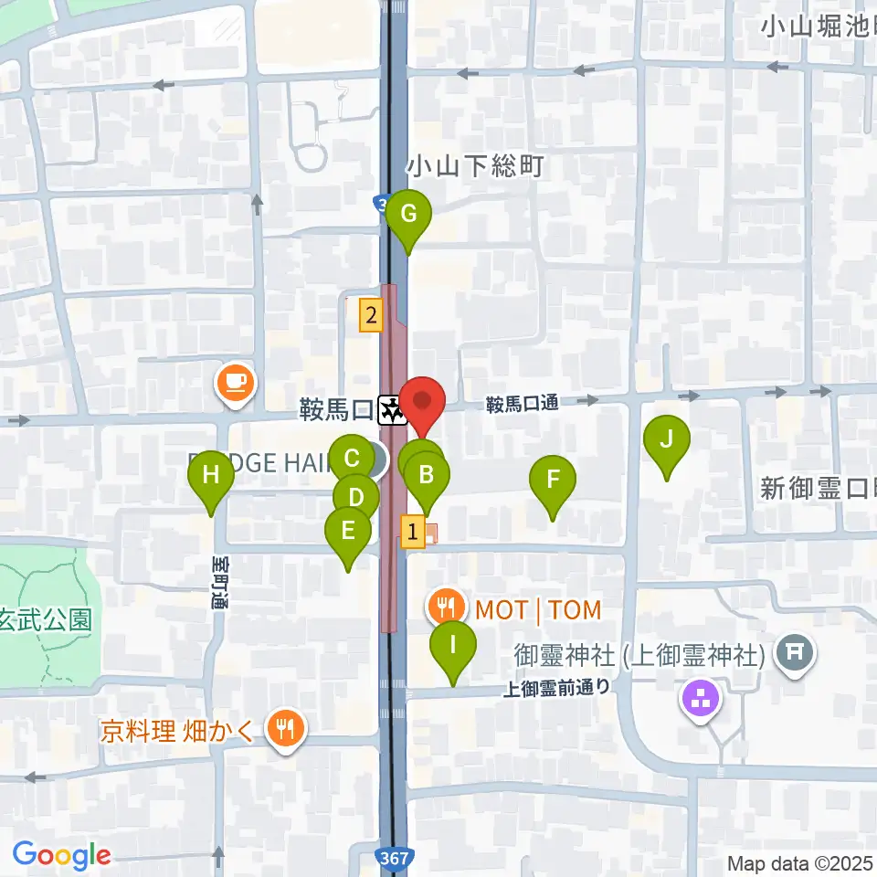 一木楽器周辺の駐車場・コインパーキング一覧地図