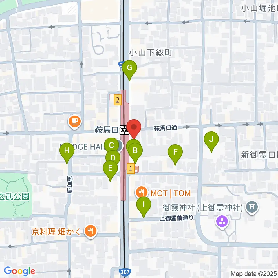 一木楽器周辺の駐車場・コインパーキング一覧地図