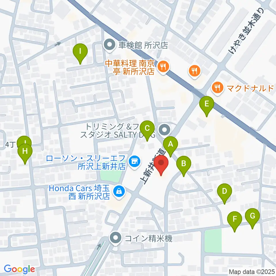 ユニスタイル小手指 ヤマハミュージック周辺の駐車場・コインパーキング一覧地図