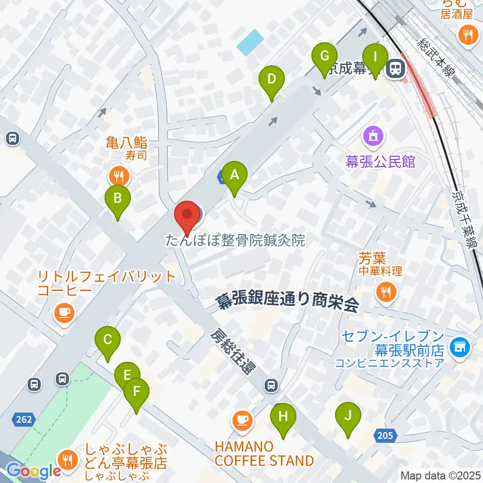 幕張センター ヤマハミュージック周辺の駐車場・コインパーキング一覧地図