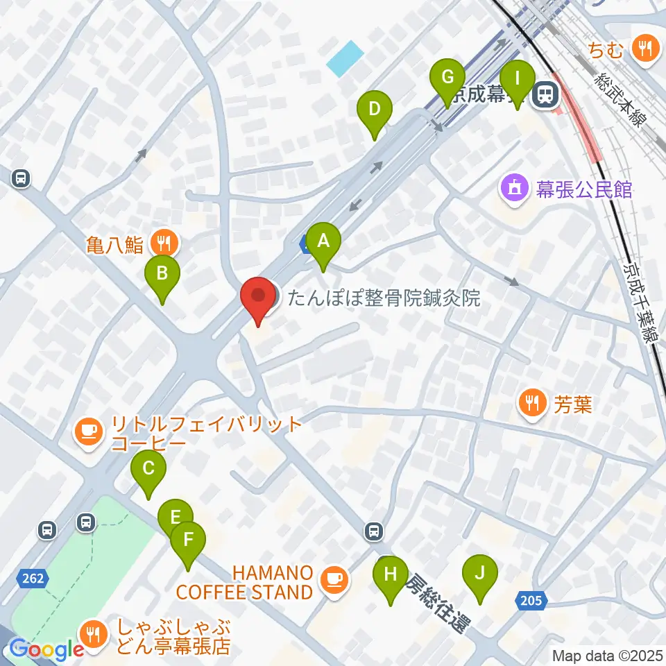 幕張センター ヤマハミュージック周辺の駐車場・コインパーキング一覧地図