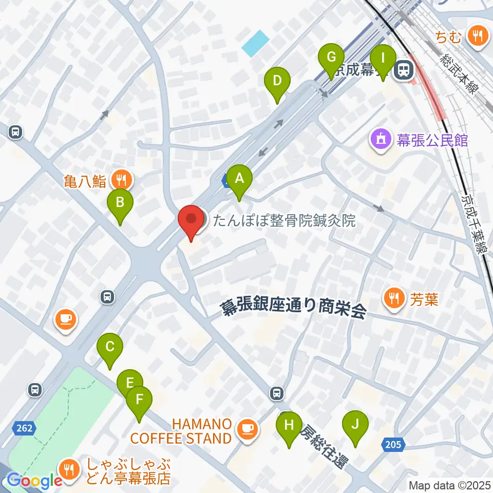 幕張センター ヤマハミュージック周辺の駐車場・コインパーキング一覧地図