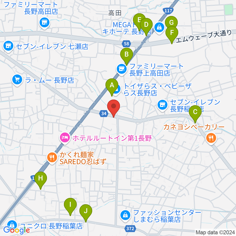 ＹＭサウンド周辺の駐車場・コインパーキング一覧地図