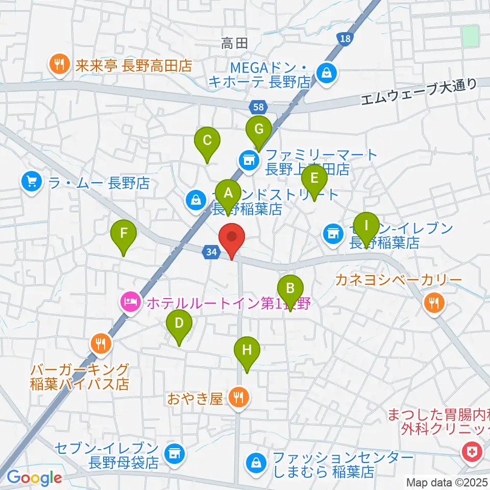 ＹＭサウンド周辺の駐車場・コインパーキング一覧地図
