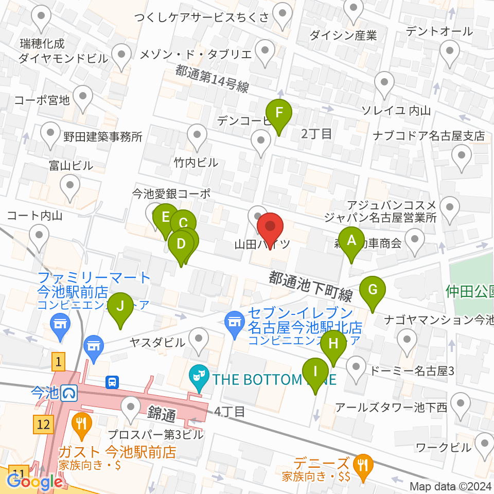 リトミック研究センター愛知･岐阜第一支局周辺の駐車場・コインパーキング一覧地図
