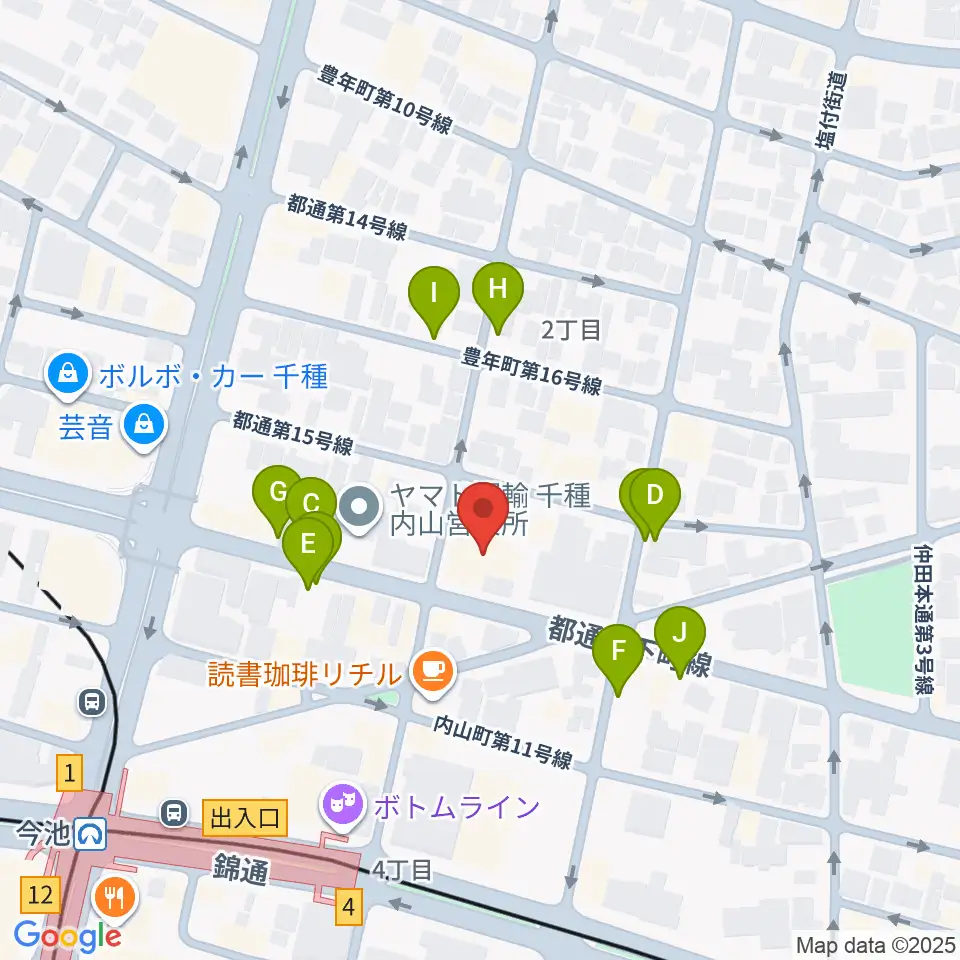 リトミック研究センター 第一支局周辺の駐車場・コインパーキング一覧地図