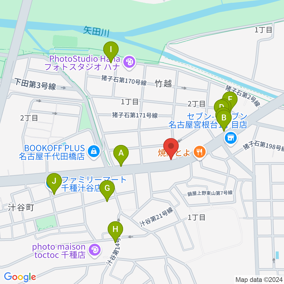 ギターショップ デュース周辺の駐車場・コインパーキング一覧地図