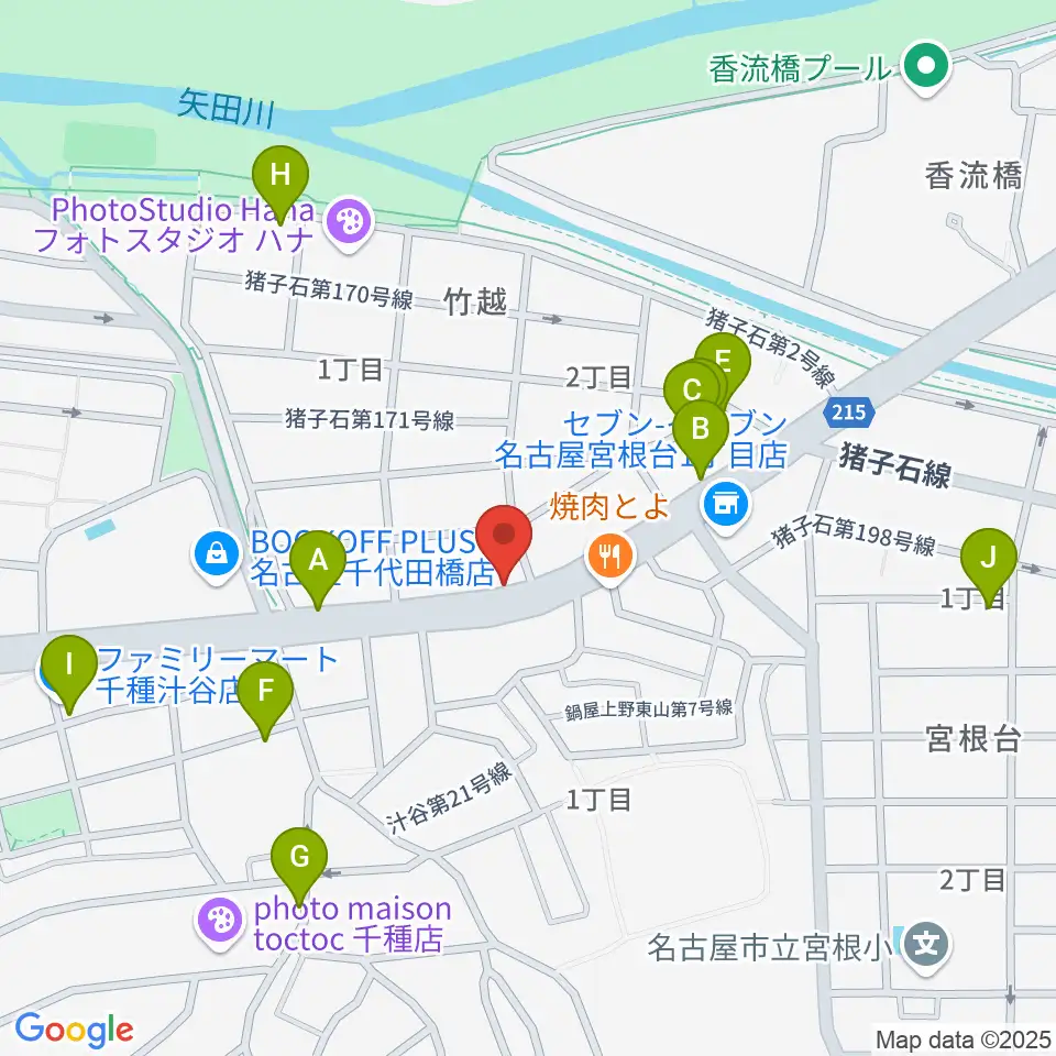 ギターショップ デュース周辺の駐車場・コインパーキング一覧地図