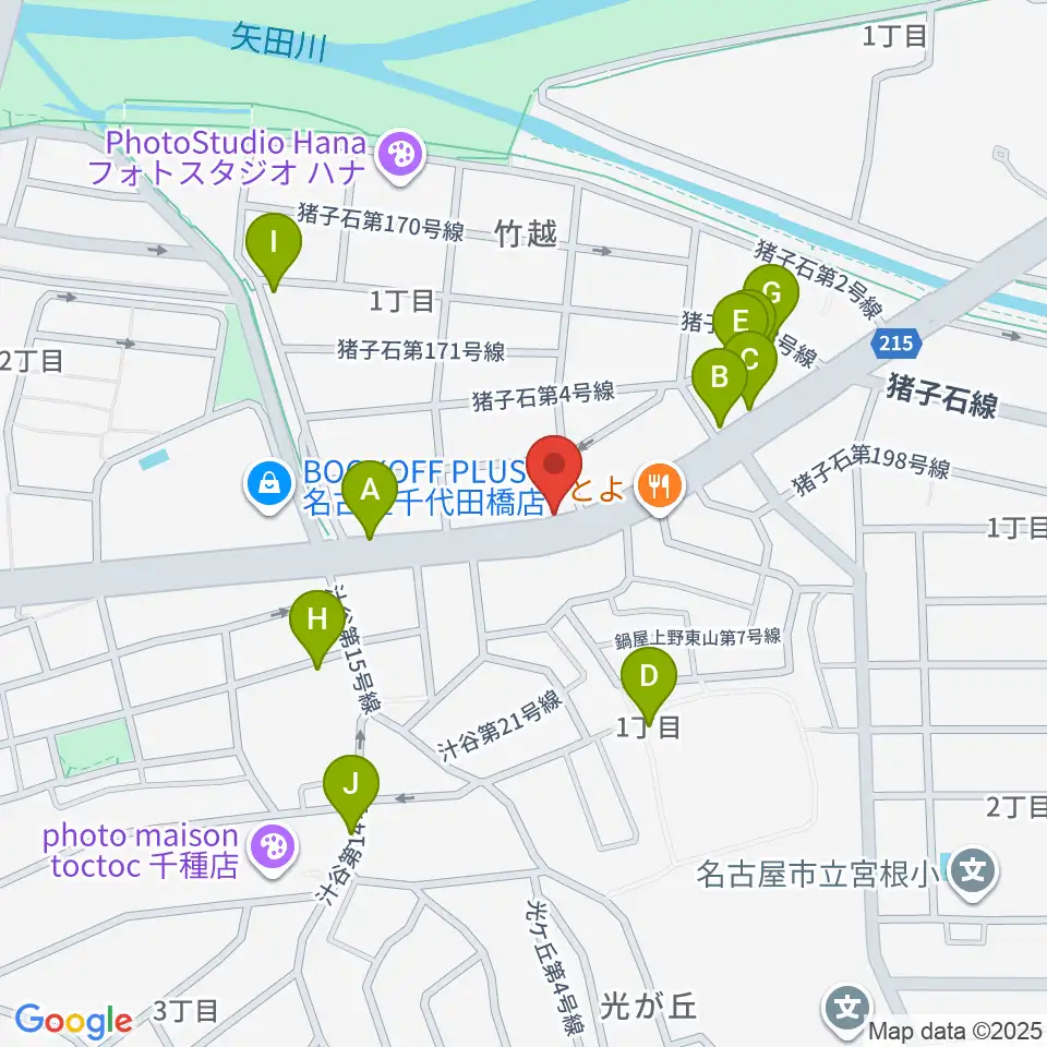 ギターショップ デュース周辺の駐車場・コインパーキング一覧地図