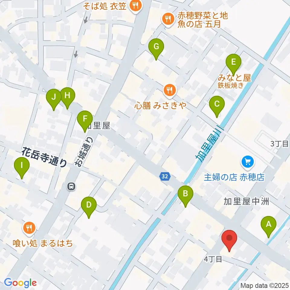 文化堂 赤穂センター周辺の駐車場・コインパーキング一覧地図