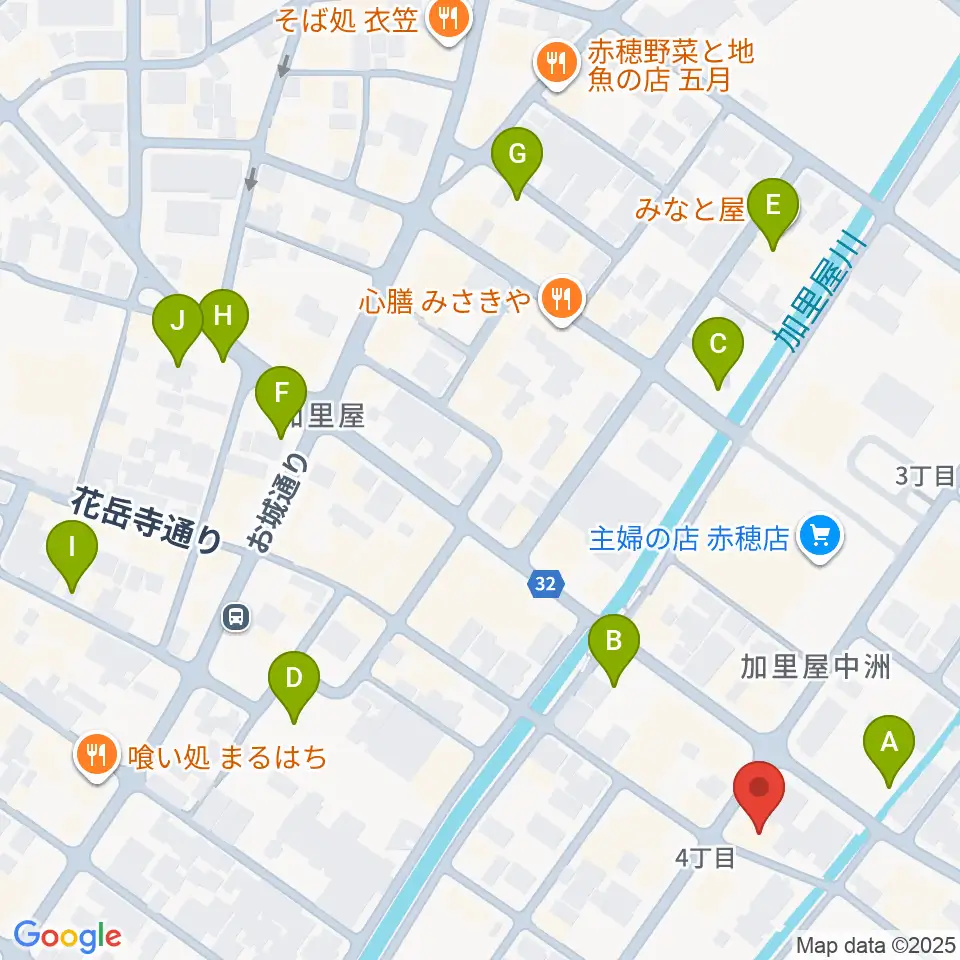 文化堂 赤穂センター周辺の駐車場・コインパーキング一覧地図