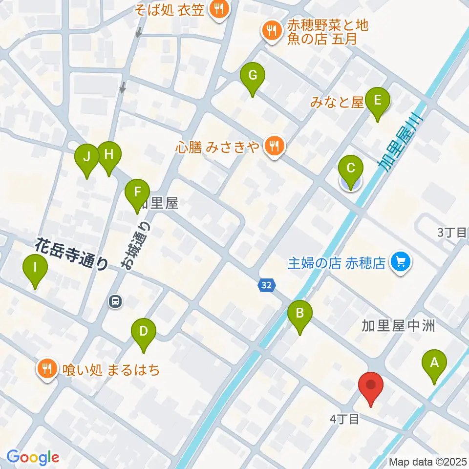 文化堂 赤穂センター周辺の駐車場・コインパーキング一覧地図