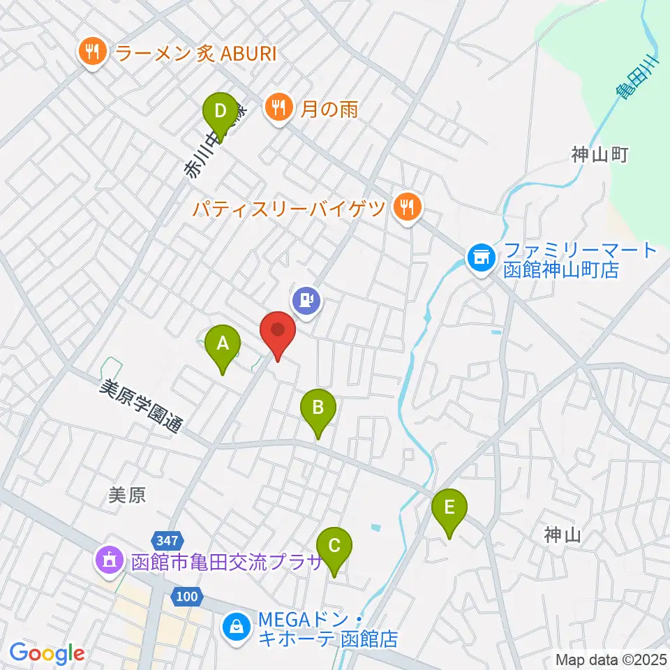 ヤマハミュージック 函館店周辺の駐車場・コインパーキング一覧地図