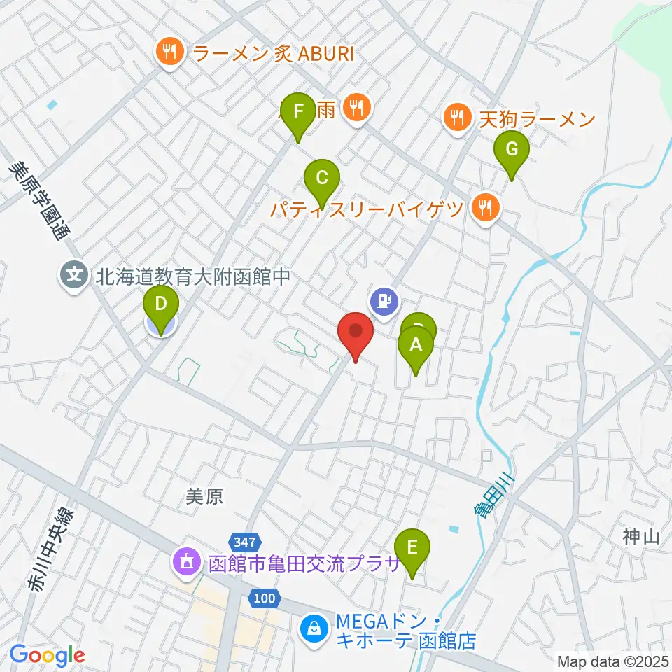 ヤマハミュージック 函館店周辺の駐車場・コインパーキング一覧地図