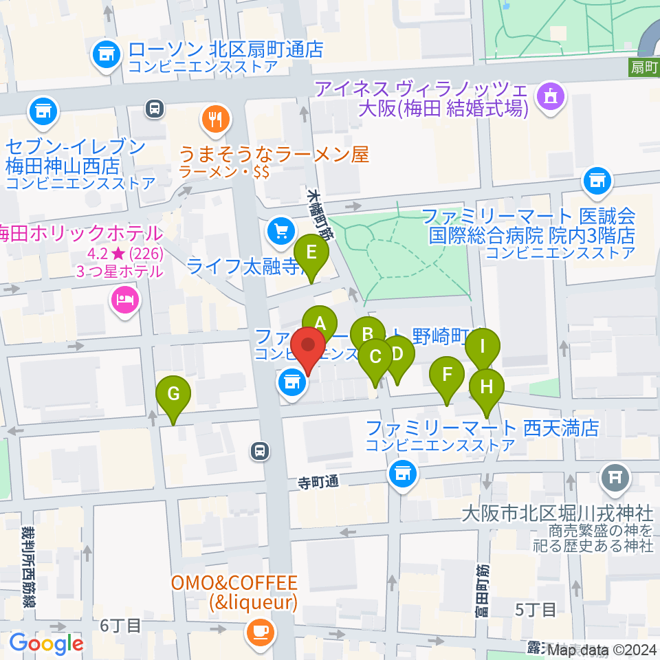 梅田ALWAYS周辺の駐車場・コインパーキング一覧地図