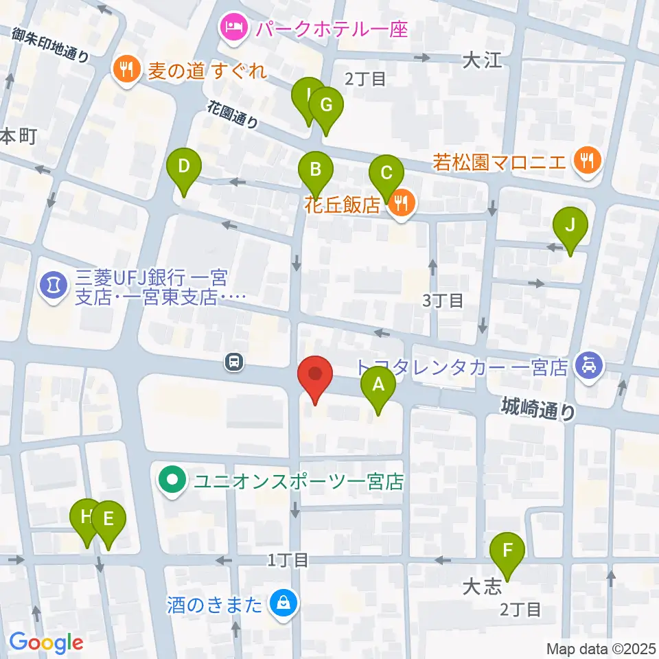 ミュージックポケット周辺の駐車場・コインパーキング一覧地図