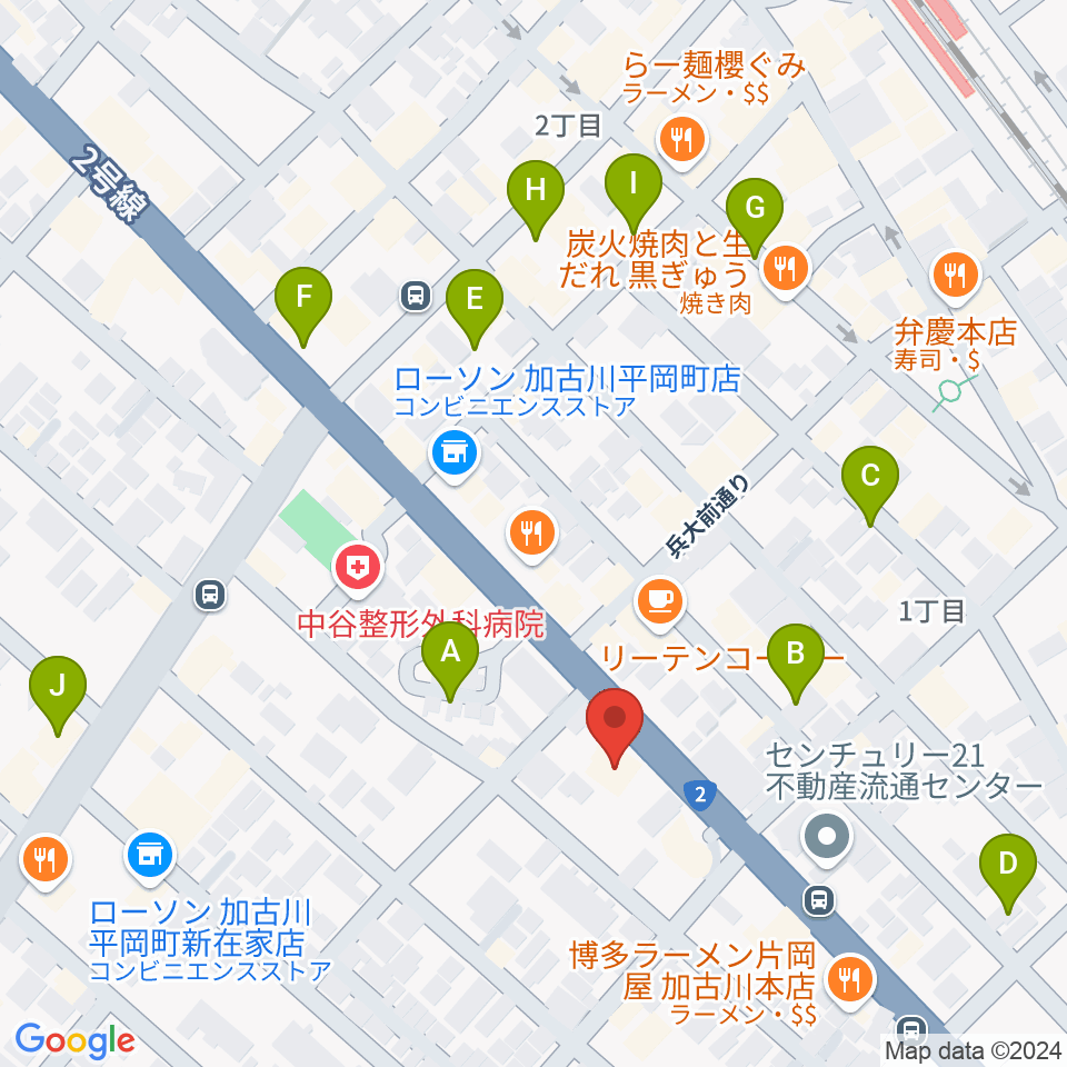 やぎ楽器 東加古川店周辺の駐車場・コインパーキング一覧地図