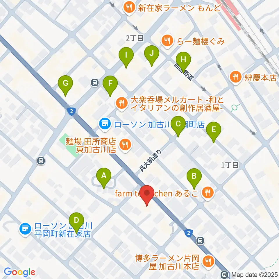 やぎ楽器 東加古川店周辺の駐車場・コインパーキング一覧地図