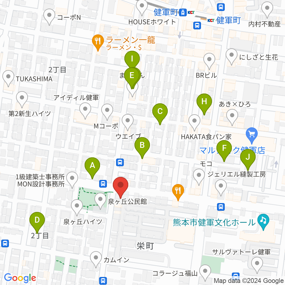 カンタービレホール周辺の駐車場・コインパーキング一覧地図