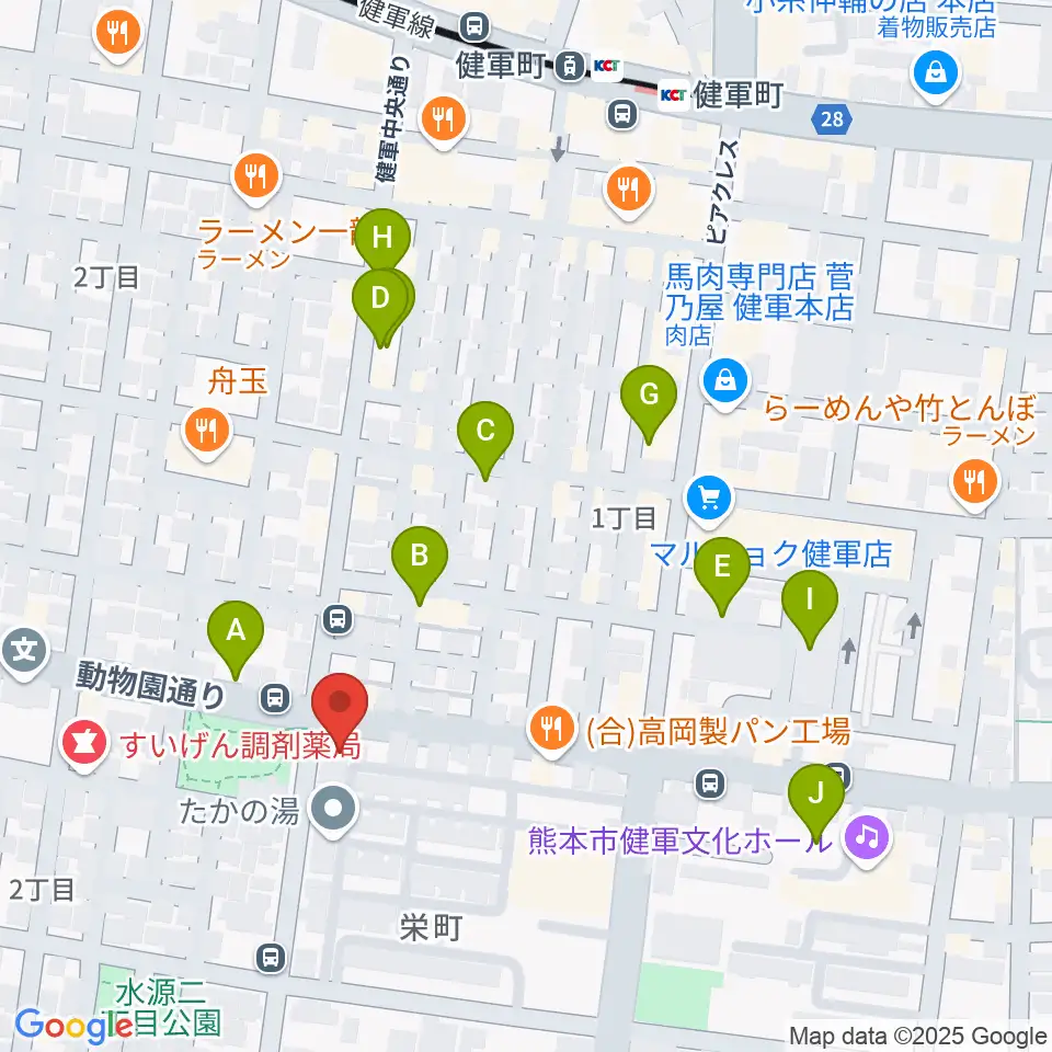 カンタービレホール周辺の駐車場・コインパーキング一覧地図