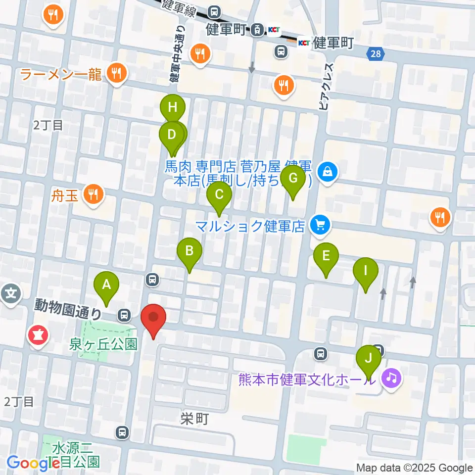 カンタービレホール周辺の駐車場・コインパーキング一覧地図