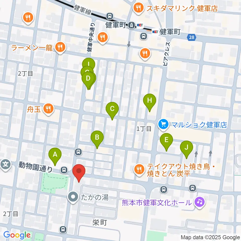 カンタービレホール周辺の駐車場・コインパーキング一覧地図