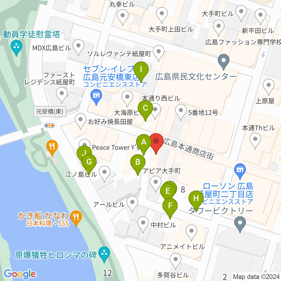 木定楽器店周辺の駐車場・コインパーキング一覧地図