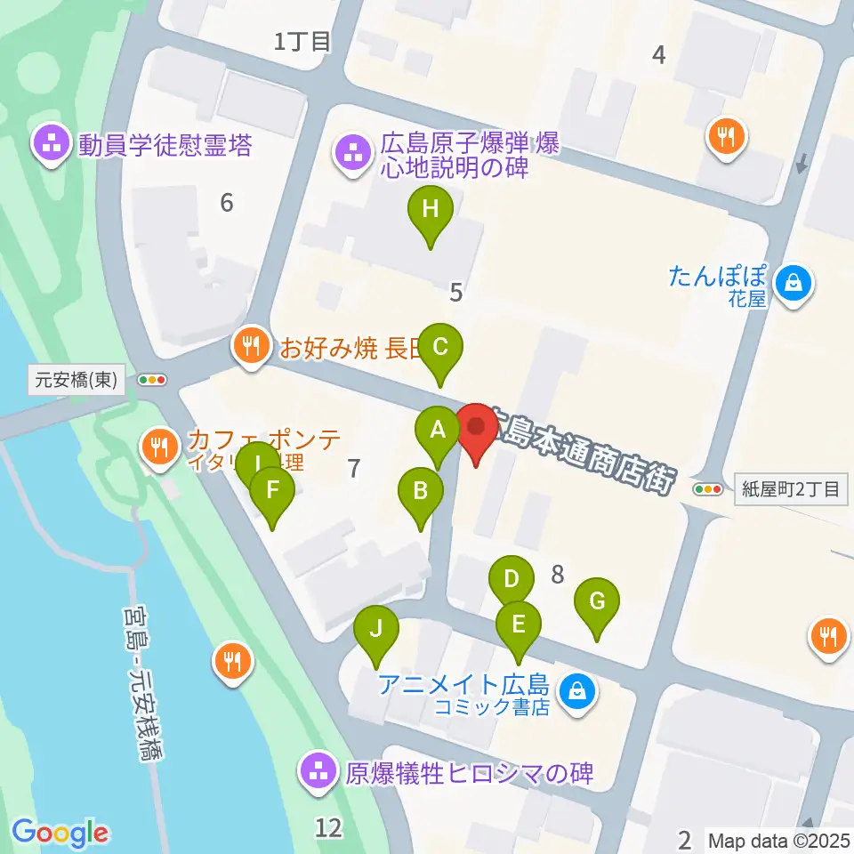 木定楽器店周辺の駐車場・コインパーキング一覧地図