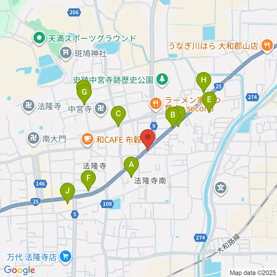 ピアノ工房ジークレフ周辺の駐車場・コインパーキング一覧地図