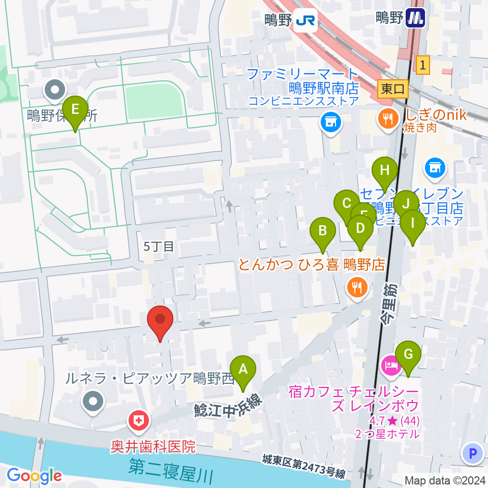 音楽教室きじばとの家周辺の駐車場・コインパーキング一覧地図