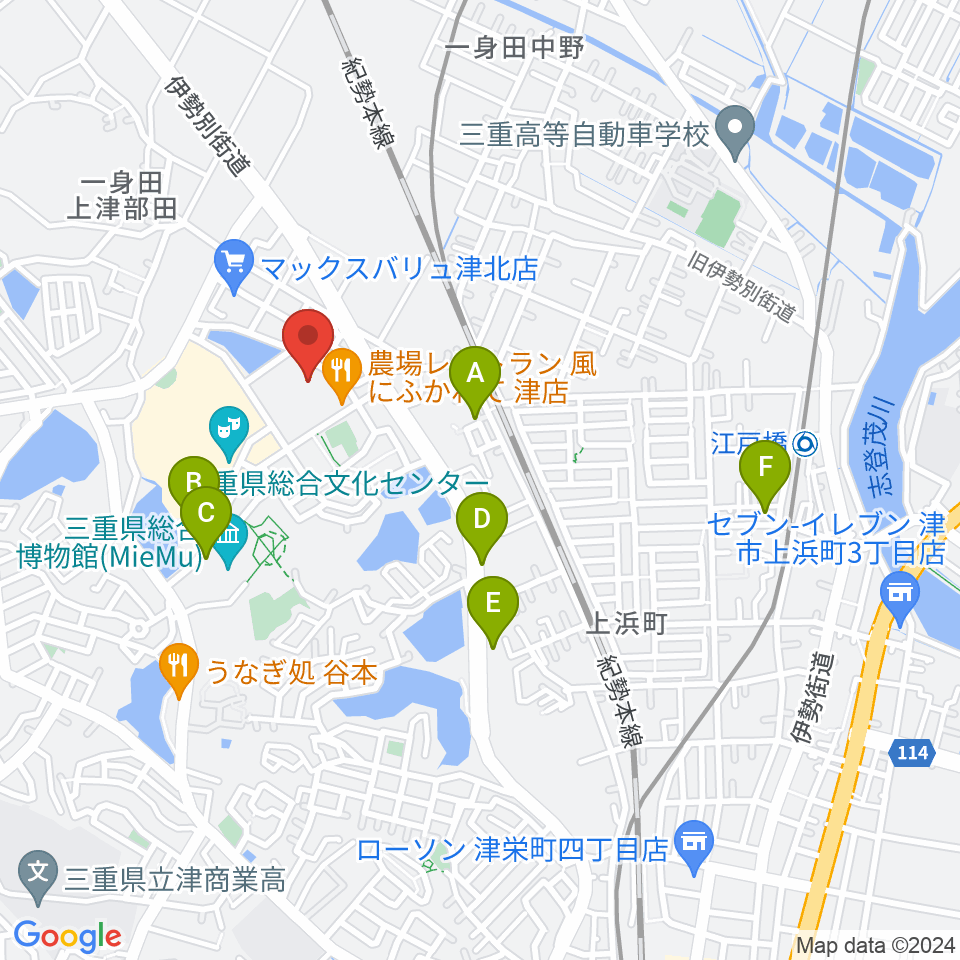 村井楽器 山の手センター周辺の駐車場・コインパーキング一覧地図