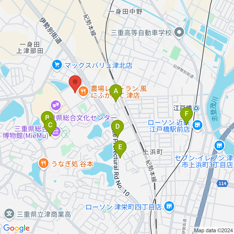 村井楽器 山の手センター周辺の駐車場・コインパーキング一覧地図