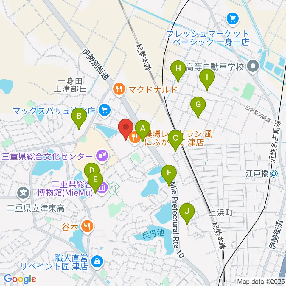 村井楽器 山の手センター周辺の駐車場・コインパーキング一覧地図