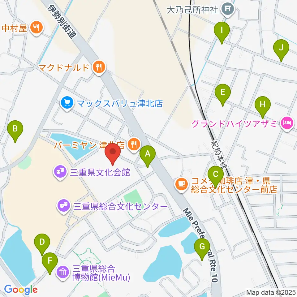村井楽器 山の手センター周辺の駐車場・コインパーキング一覧地図