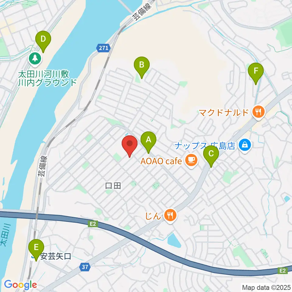 ミュージックウィング広島音楽教室周辺の駐車場・コインパーキング一覧地図