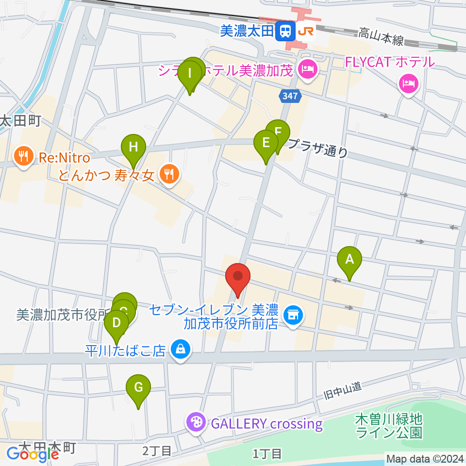 加茂ブラザーミュージックセンター周辺の駐車場・コインパーキング一覧地図