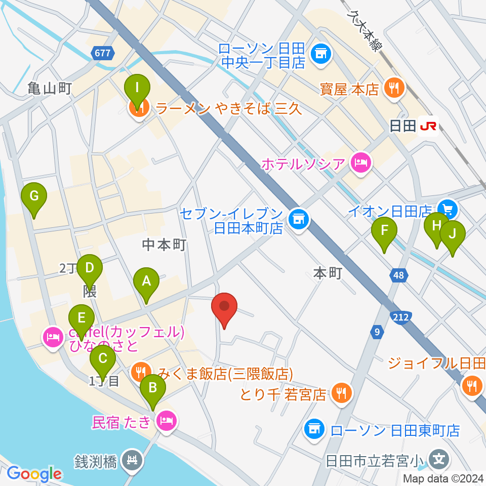 シミズ楽器 音楽教室周辺の駐車場・コインパーキング一覧地図