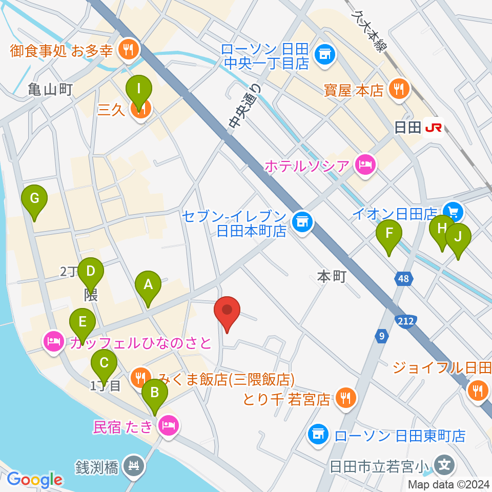 シミズ楽器 音楽教室周辺の駐車場・コインパーキング一覧地図