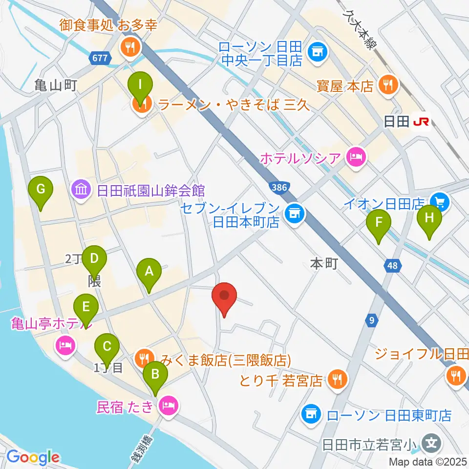 シミズ楽器 音楽教室周辺の駐車場・コインパーキング一覧地図