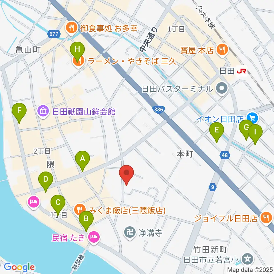 シミズ楽器 音楽教室周辺の駐車場・コインパーキング一覧地図