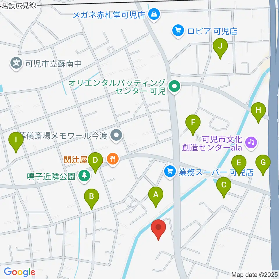 ヤイリギター周辺の駐車場・コインパーキング一覧地図