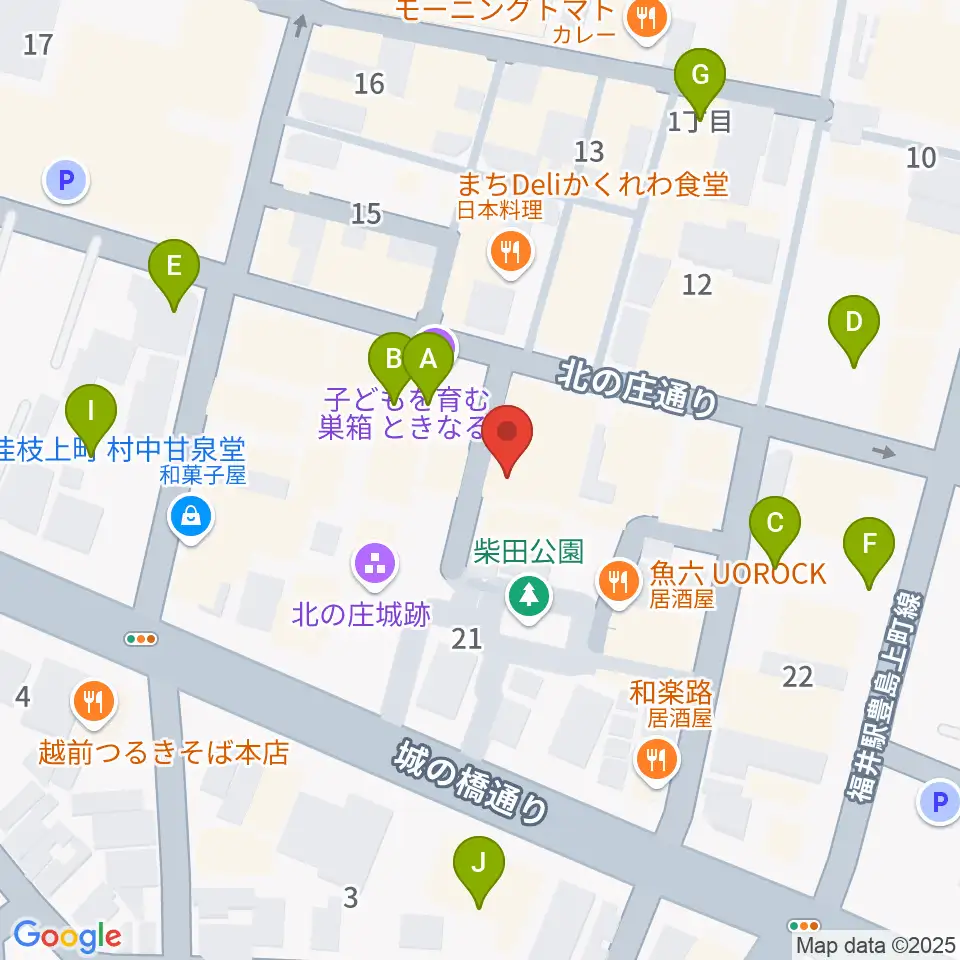スズキ・メソード福井支部周辺の駐車場・コインパーキング一覧地図