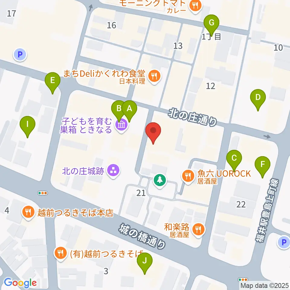 スズキ・メソード福井支部周辺の駐車場・コインパーキング一覧地図
