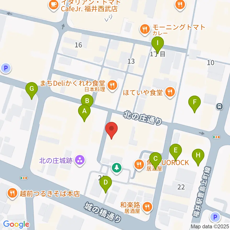 スズキ・メソード福井支部周辺の駐車場・コインパーキング一覧地図