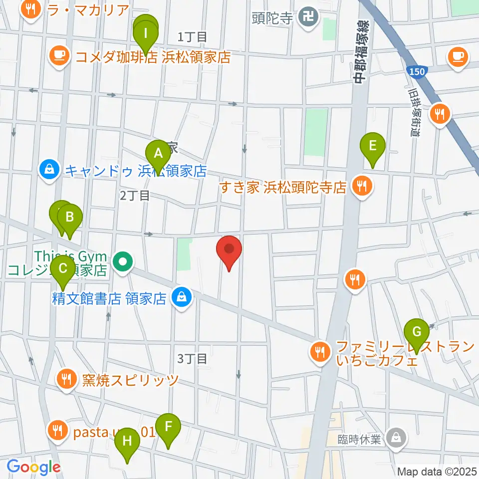 鈴木楽器製作所周辺の駐車場・コインパーキング一覧地図