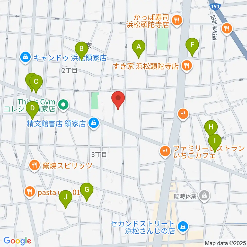 鈴木楽器製作所周辺の駐車場・コインパーキング一覧地図