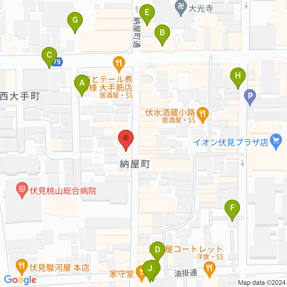 レミューズカフェ周辺の駐車場・コインパーキング一覧地図