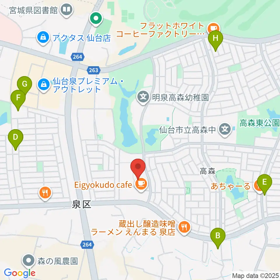 泉パークタウンセンター ヤマハミュージック周辺の駐車場・コインパーキング一覧地図