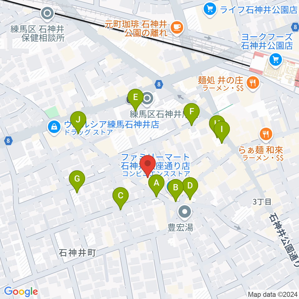 ドットスポットスタジオ周辺の駐車場・コインパーキング一覧地図