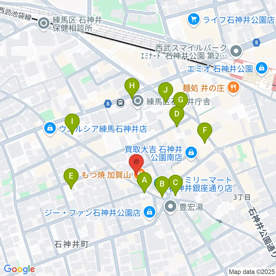 ドットスポットスタジオ周辺の駐車場・コインパーキング一覧地図